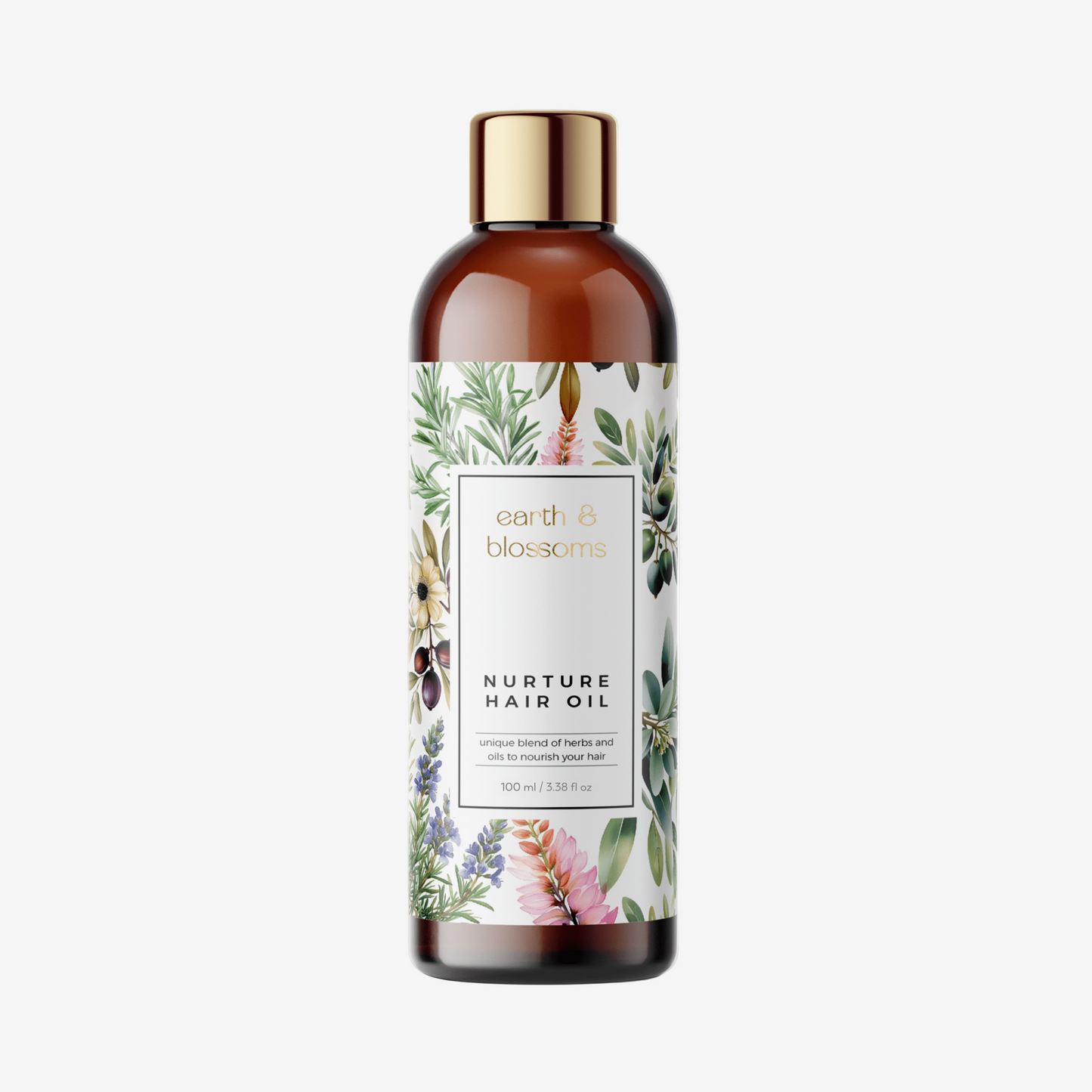 Nurture Hair Oil – A 100% Natural Blend for Stronger, Healthier Hair - 100ml - earth & blossoms