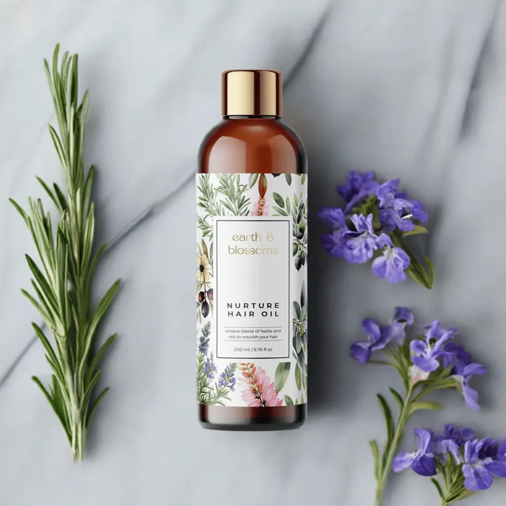 Nurture Hair Oil – A 100% Natural Blend for Stronger, Healthier Hair - 200ml - earth & blossoms