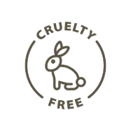 Cruelty-free logo with a rabbit icon on a white background